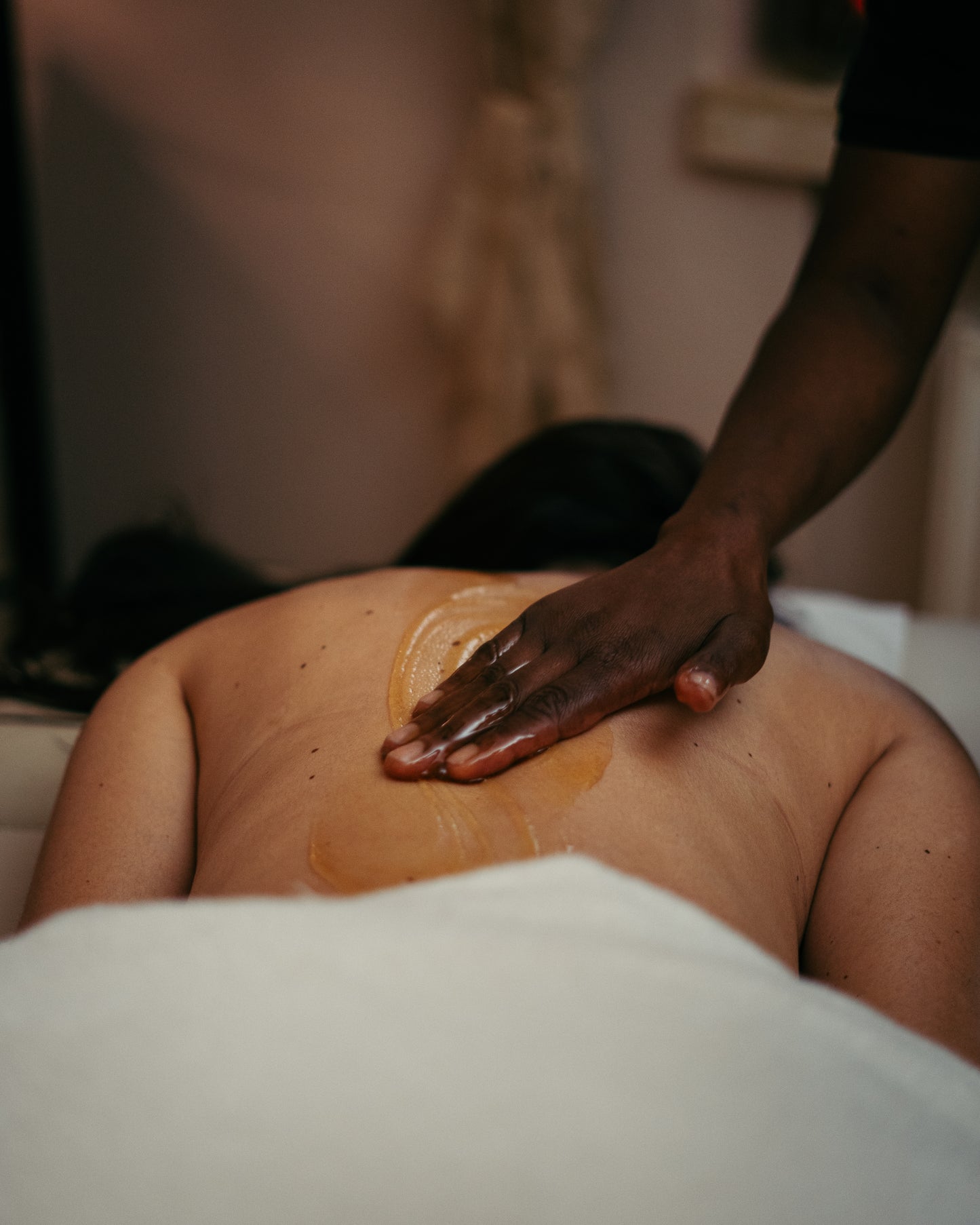 Massage met aroma-olie