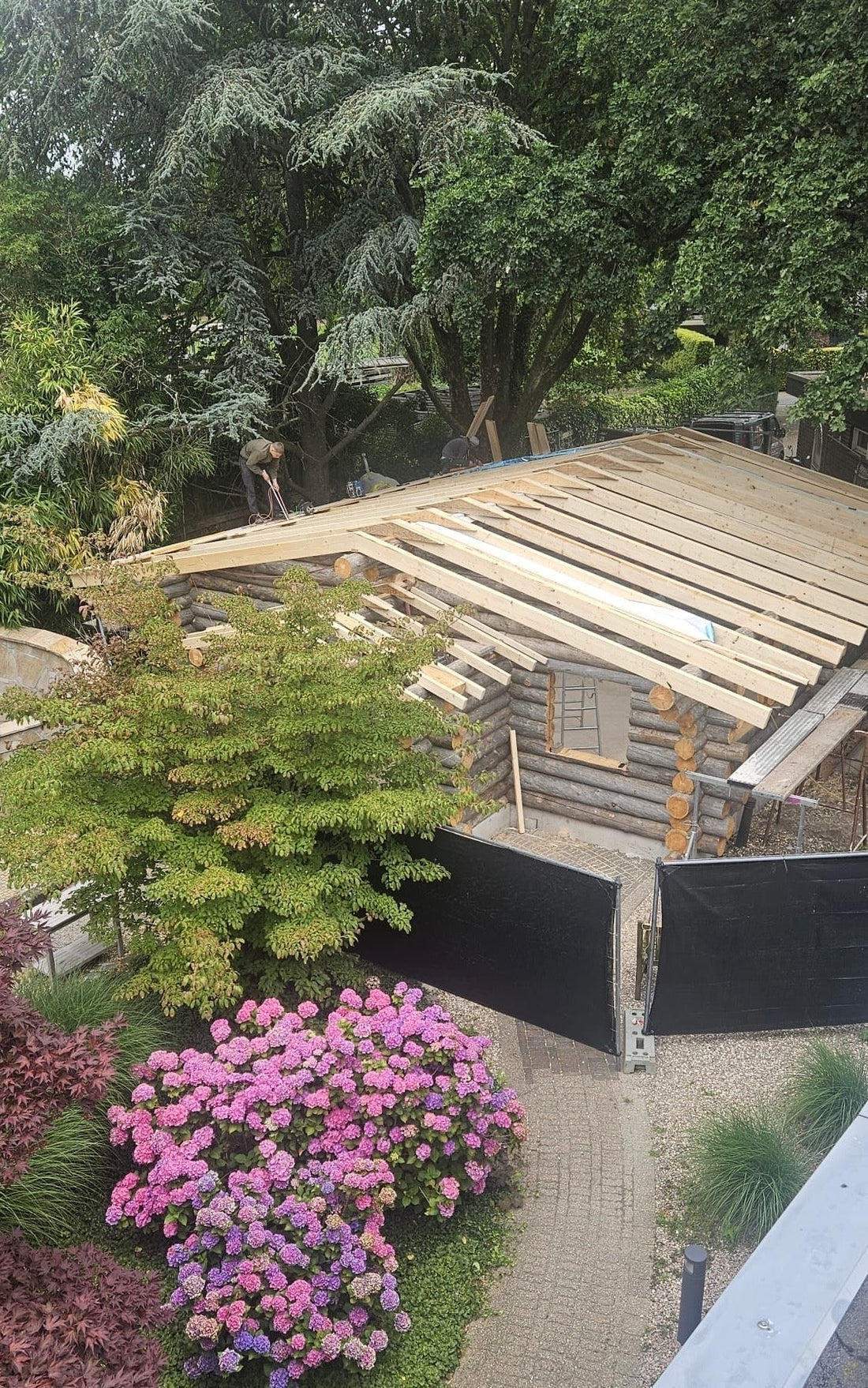 Bauphase Neues Aufgusshaus