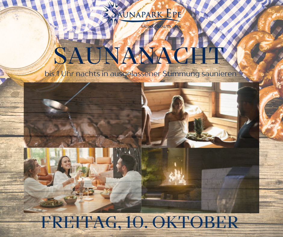 Saunanacht Saison Start ab Freitag, den 10. Oktober