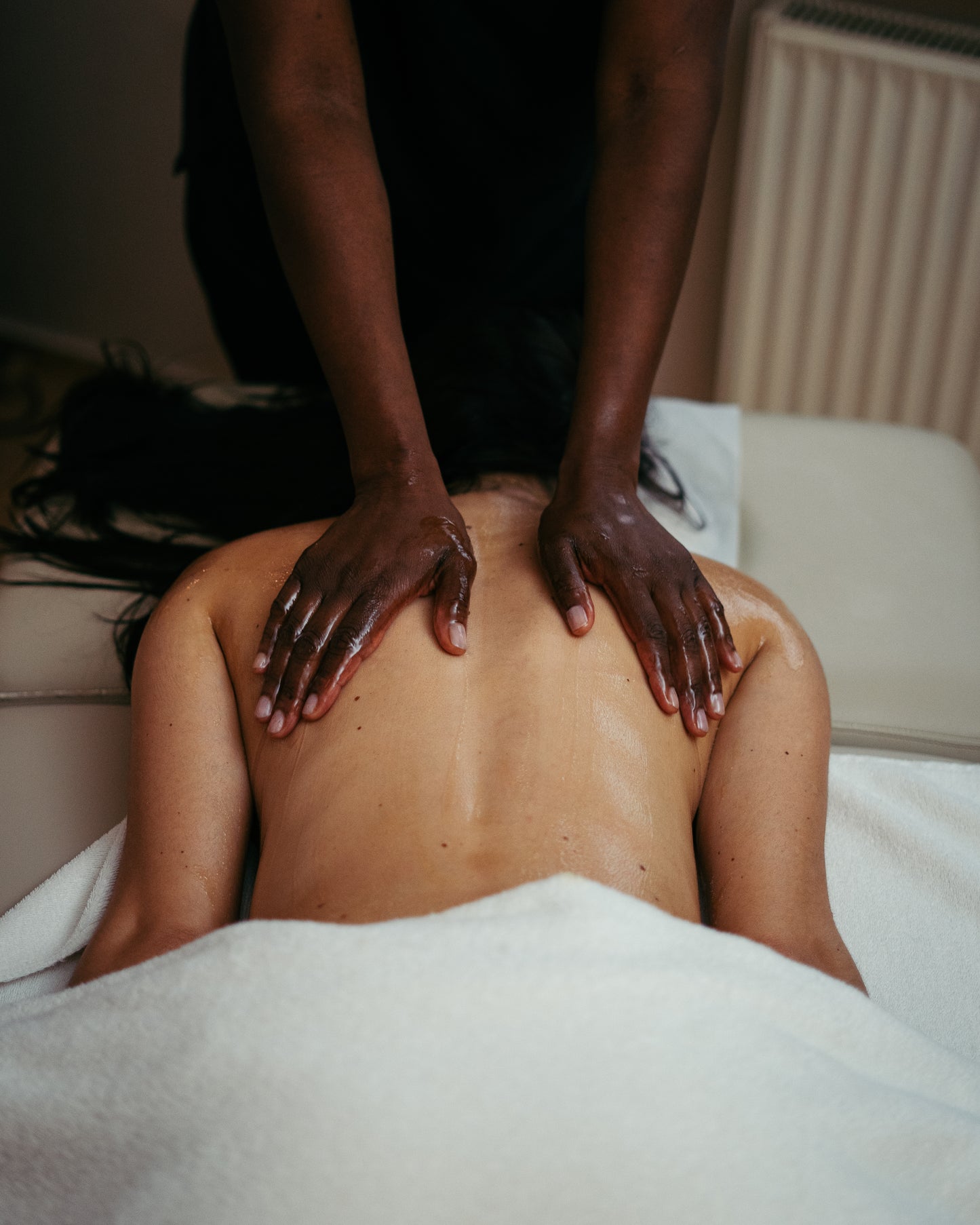 Massage met aroma-olie